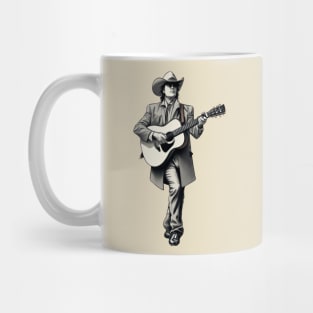 Dwight Yoakam Playing Guitar Mug